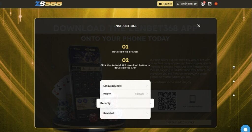 Hướng Dẫn Tải App ZB368 Cho iOS & Android (Cập Nhật 2025)