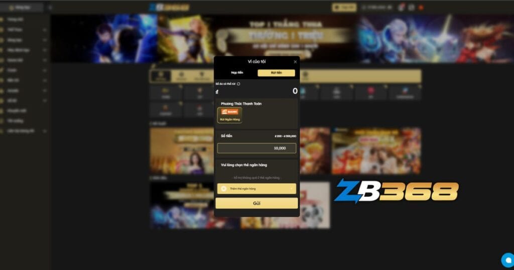 Hướng Dẫn Rút Tiền ZB368 Về Ngân Hàng An Toàn Chỉ Trong 5 Phút